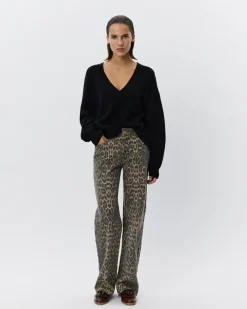 SIENNASW LEOPARD TROUSERS - Leopard