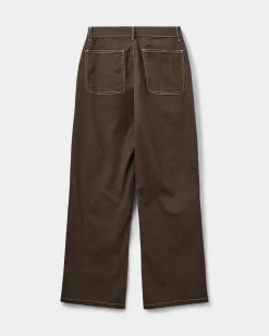 SIENNASW TROUSERS - Dark brown