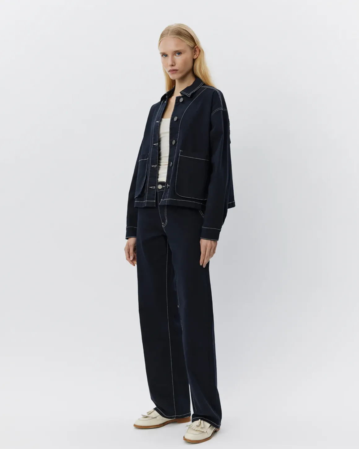 SIENNASW TROUSERS - Navy