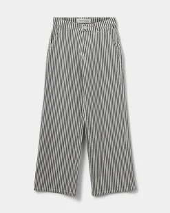 SIENNASY TROUSERS - Black striped