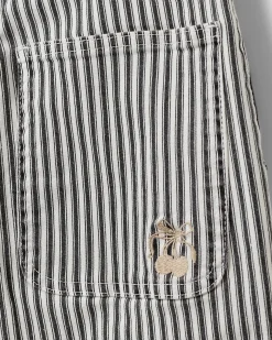 SIENNASY TROUSERS - Black striped