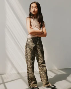 SIENNASY TROUSERS - Leopard