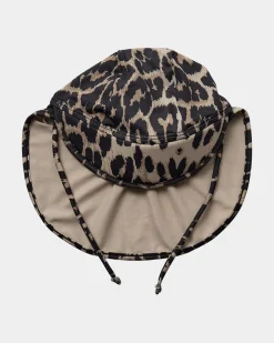 SISISB SWIM HAT - Light brown leopard