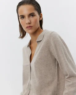 SKYLARSW CARDIGAN - Brown melange