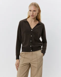 SKYLARSW CARDIGAN - Brown Fudge