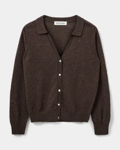 SKYLARSW CARDIGAN - Brown Fudge