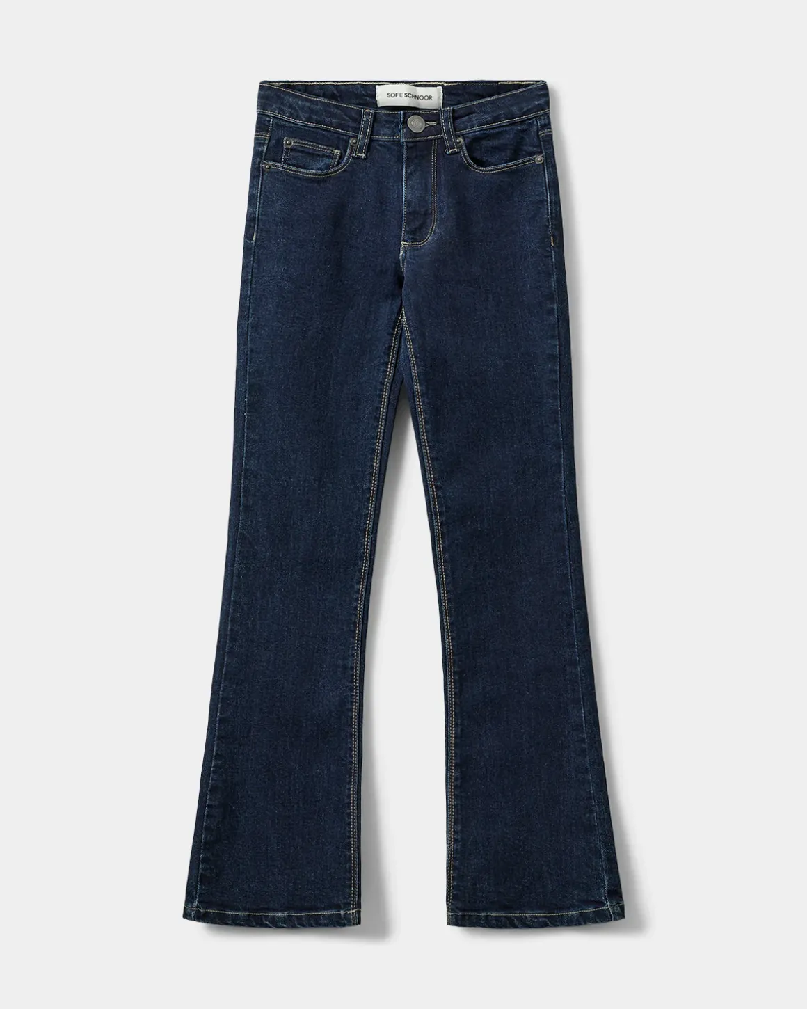 SOFIASY TROUSERS - Dark denim blue