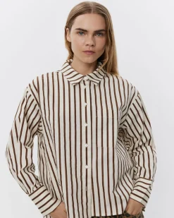 SOIASW SHIRT - Brown Striped