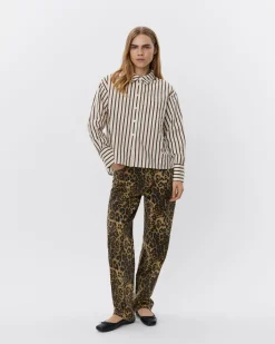 SOIASW SHIRT - Brown Striped