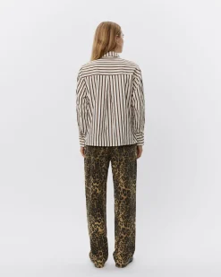 SOIASW SHIRT - Brown Striped