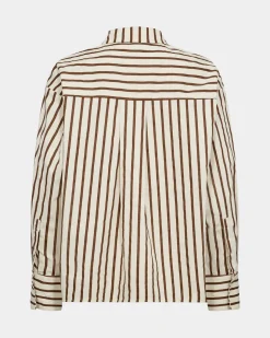 SOIASW SHIRT - Brown Striped