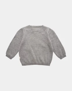 SPIOWASB CARDIGAN - Grey melange