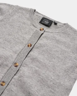 SPIOWASB CARDIGAN - Grey melange