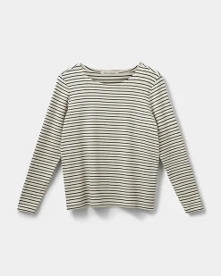STEPHIESW T-SHIRT LONG SLEEVE - Navy Striped