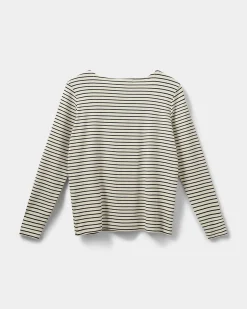 STEPHIESW T-SHIRT LONG SLEEVE - Navy Striped