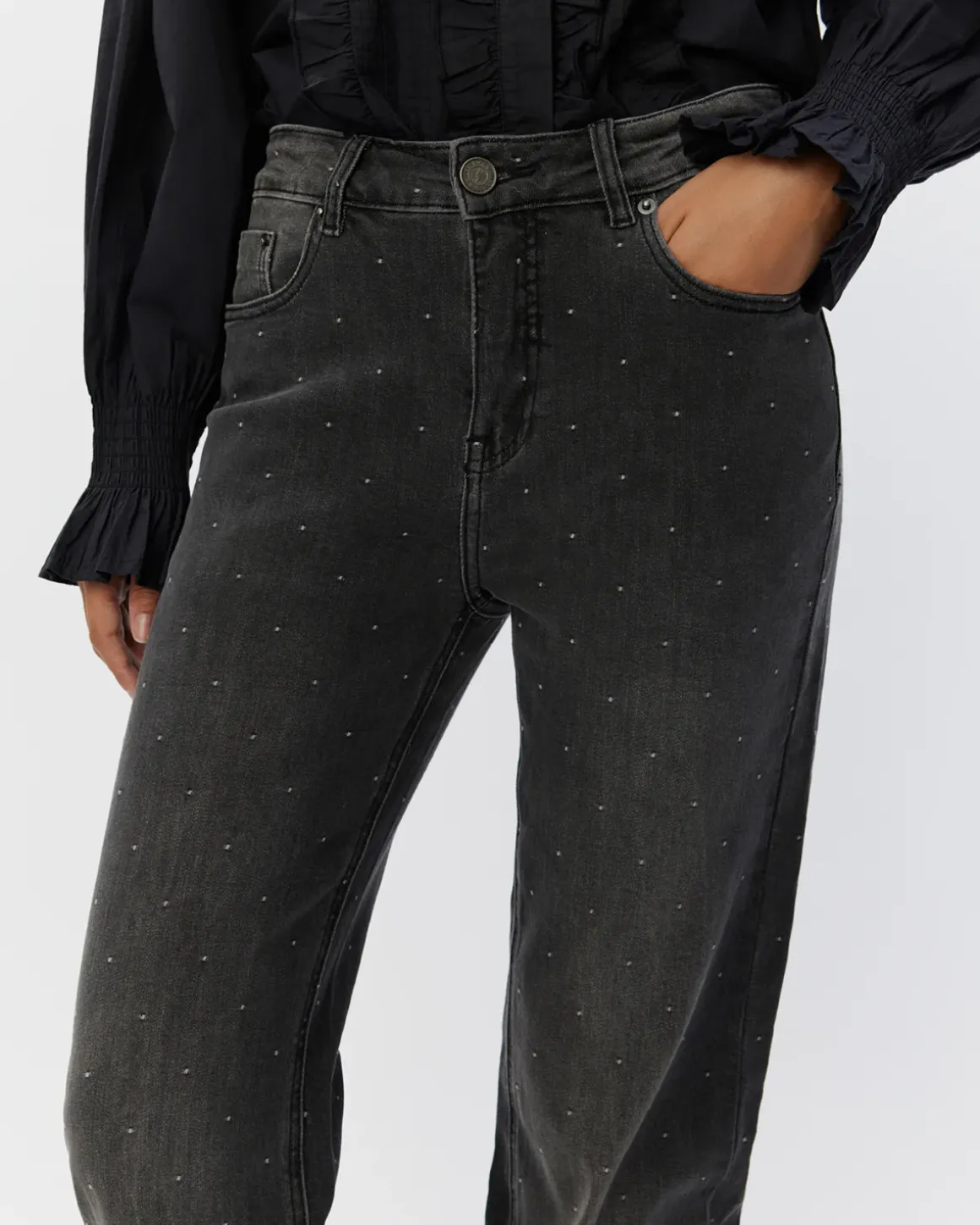 STOCKHOLMSW JEANS - Washed black