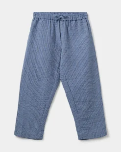 STORMSK TROUSERS - Blue-Black w Antique White