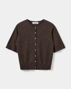 SUNASW CARDIGAN - Brown Fudge