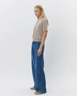 SUNASW CARDIGAN - Brown melange