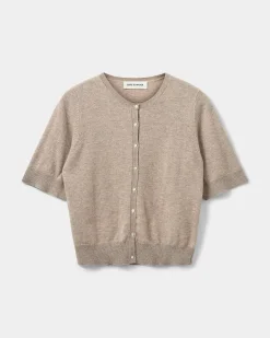 SUNASW CARDIGAN - Brown melange