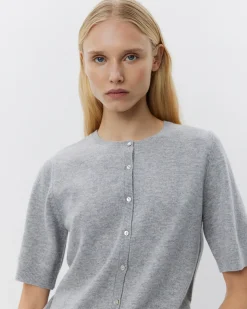 SUNASW CARDIGAN - Grey melange