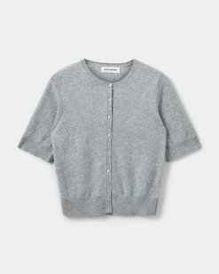 SUNASW CARDIGAN - Grey melange