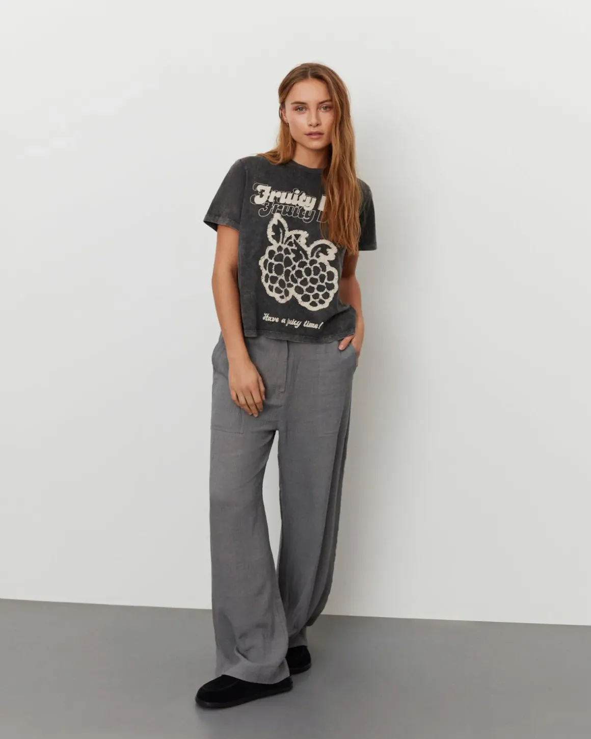 SYLVIASW TROUSERS - Steel Grey