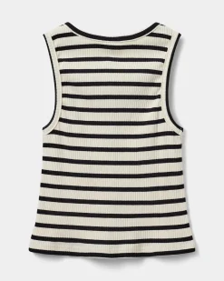 TAMILIASY TOP - Black striped