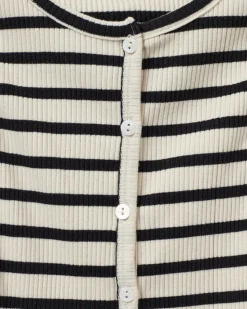 TAMILIASY TOP - Black striped