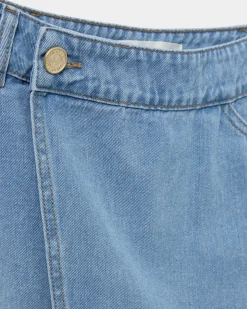 THINASW SKIRT - Denim blue