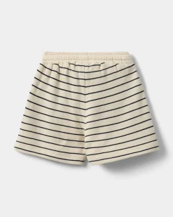 TIMOSB SHORTS - Antique White w Blue