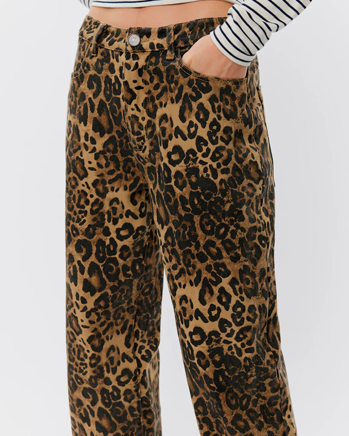TOKYOSW JEANS - Leopard