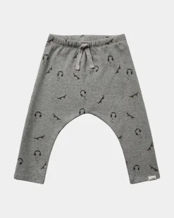 VALDEMARSB TROUSERS - Grey melange