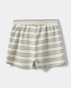 VALDESB SHORTS - Antique White w Blue