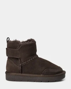 VALESK TEDDY BOOT - Dark brown