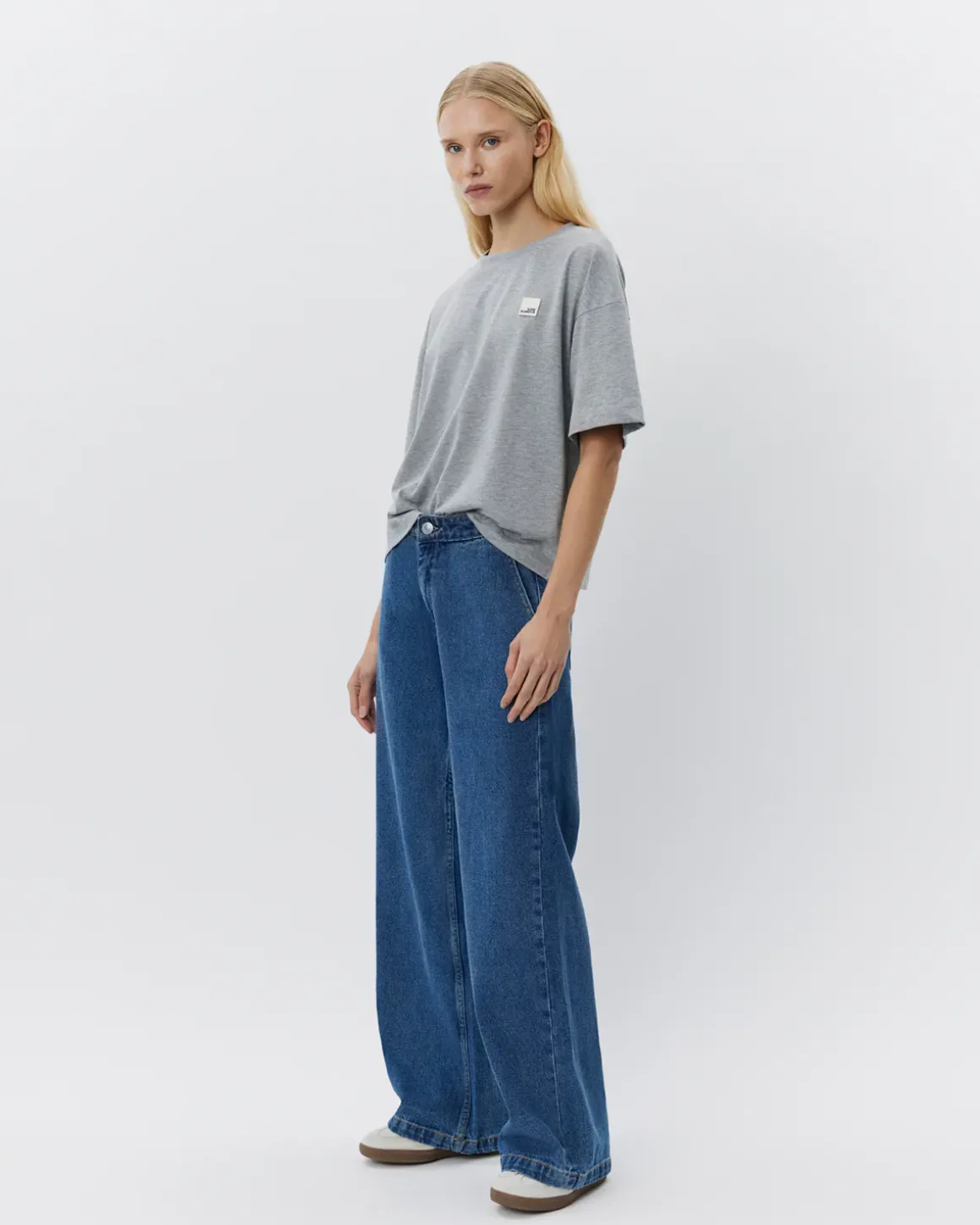 VERASW T-SHIRT - Grey melange