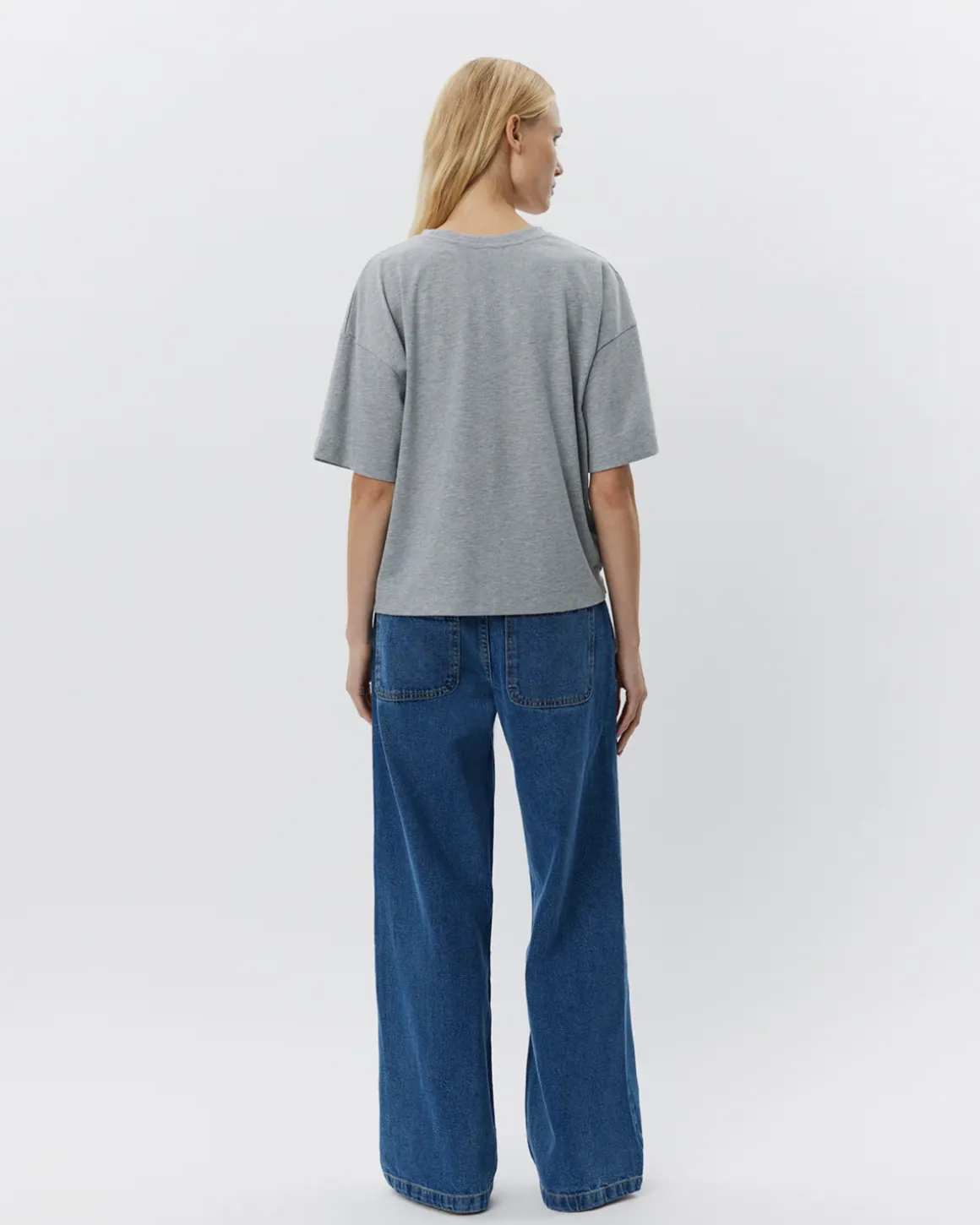 VERASW T-SHIRT - Grey melange