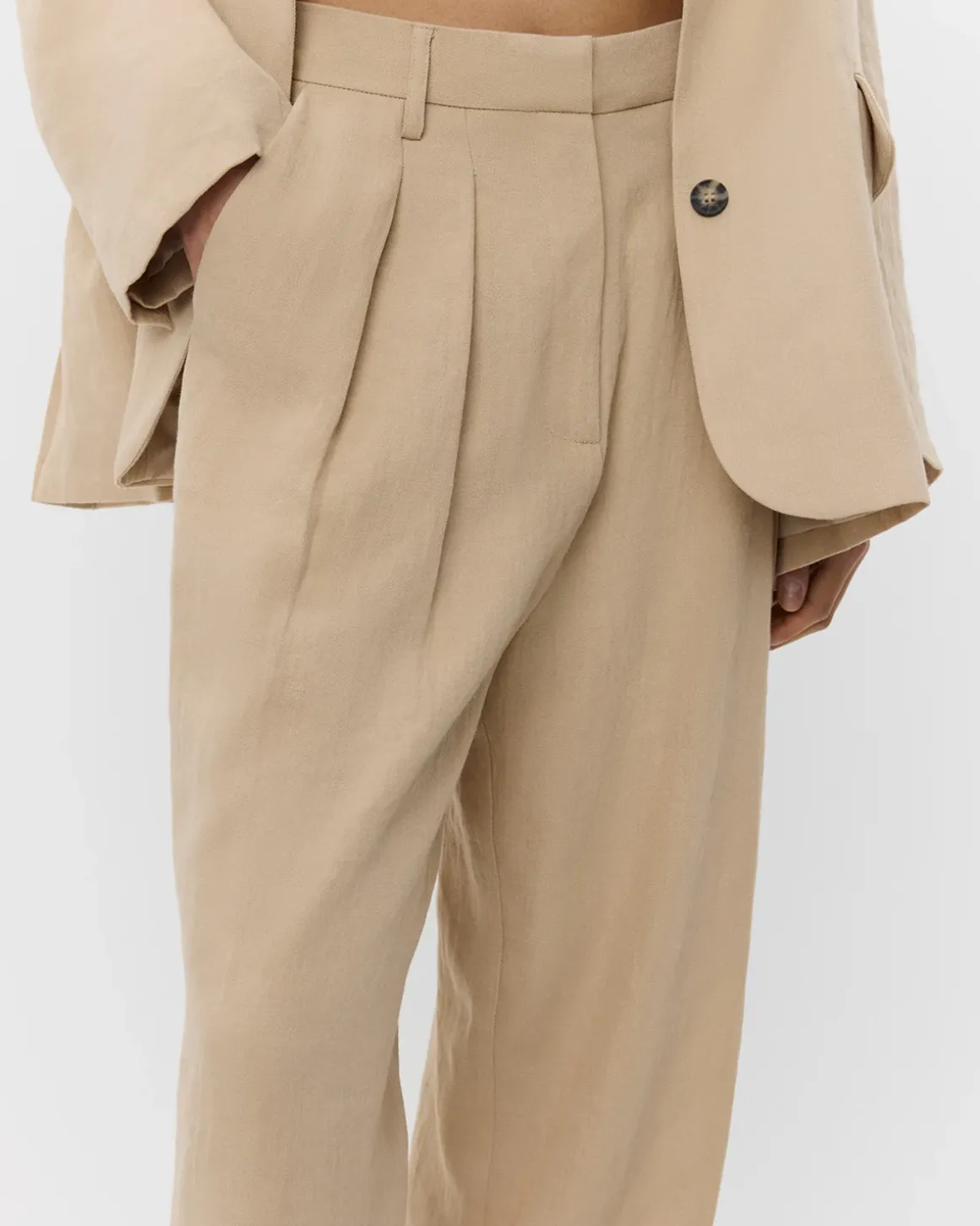 VICKISW TROUSERS - Nature