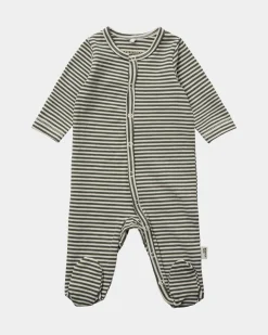 VIKASSB JUMPSUIT - Green striped