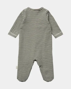 VIKASSB JUMPSUIT - Green striped