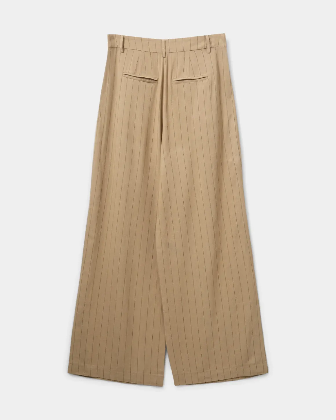VIVASW TROUSERS - Light Brown Striped