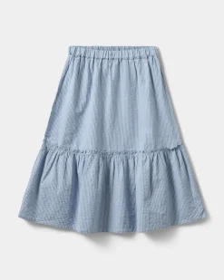 VIVISY SKIRT - Light Blue striped