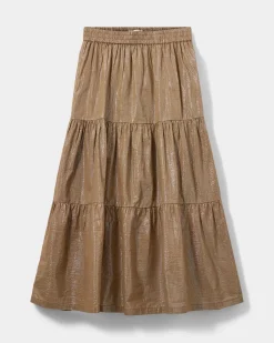 VIVISY SKIRT - Mocha Brown