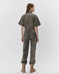 WILMASW JUMPSUIT - Light brown leopard