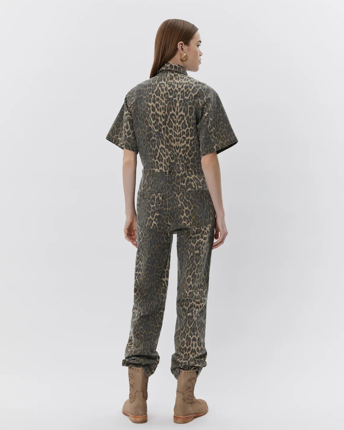 WILMASW JUMPSUIT - Light brown leopard