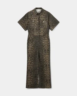 WILMASW JUMPSUIT - Light brown leopard