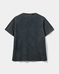 ZENASW T-SHIRT - Stone washed black