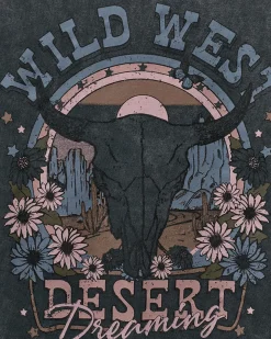 ZENASW T-SHIRT - Stone washed black