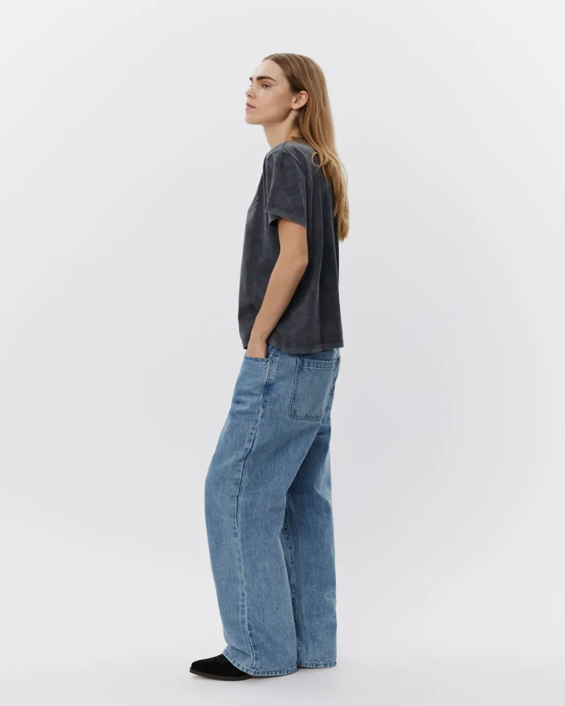 ZENASW T-SHIRT - Washed black