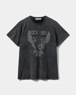 ZENASW T-SHIRT - Washed black